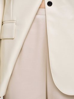 Source Unknown Accessoires | Pantalon En Crepe Satine, Champagne