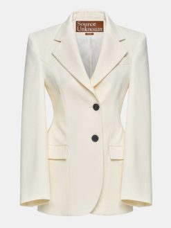 Source Unknown Vetements D'Exterieur | Blazer Sablier Poldo, Creme