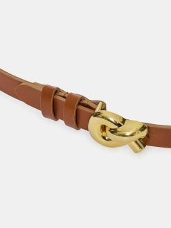 Source Unknown Accessoires | Ceinture A Boucle A Noeud Torsade, Camel