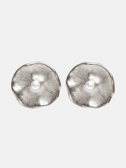 Source Unknown Vetements | Boucles D'Oreilles A Tige Jardin, Argent