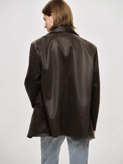 Source Unknown Vetements D'Exterieur | Veste En Simili Cuir Lave, American Bronze