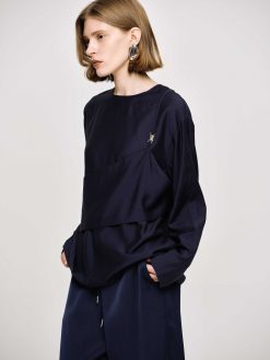 Source Unknown Vetements | Chemisier Superpose, Bleu Marine