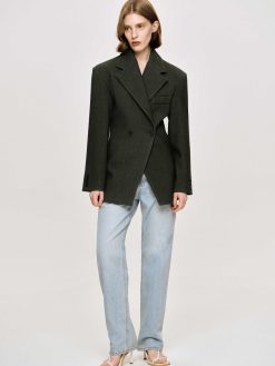 Source Unknown Vetements | Blazer Cintre A Double Boutonnage Nangy,