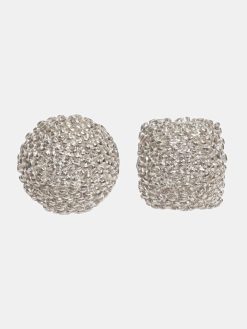 Source Unknown Vetements | Boucles D'Oreilles Depareillees, Argent