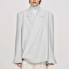 Source Unknown Accessoires | Baia Boxy Wrap Blazer, Gainsboro Gris