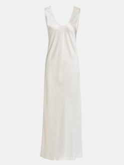 Source Unknown Accessoires | Robe Longue En Satin, Perle