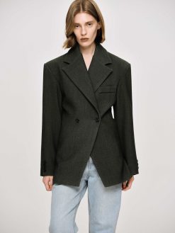 Source Unknown Vetements | Blazer Cintre A Double Boutonnage Nangy,