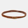 Source Unknown Accessoires | Ceinture En Cuir Double Fine, Beige