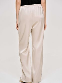 Source Unknown Accessoires | Pantalon En Crepe Satine, Champagne