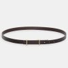 Source Unknown Accessoires | Ceinture Fine En Cuir De Veau, Marron