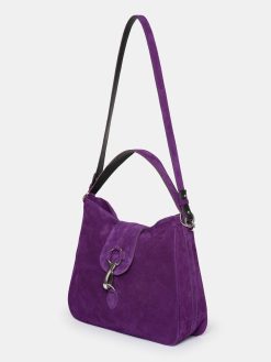 Source Unknown Chaussures Et Sacs | Sac Hobo En Daim, Prune