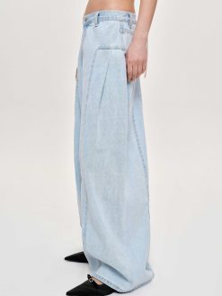 Source Unknown Jean | Jean Oversize Double Face, Bleu Clair