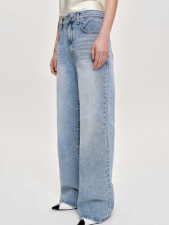 Source Unknown Jean | Jean Long A Jambe Droite, Bleu Vintage Clair