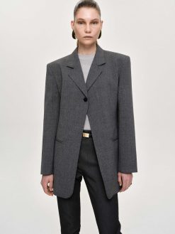 Source Unknown Vetements D'Exterieur | Blazer A Un Bouton, Anthracite