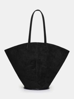 Source Unknown Chaussures Et Sacs | Cabas Moyen En Daim, Noir