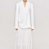 Source Unknown Accessoires | Baia Boxy Wrap Blazer, Blanc