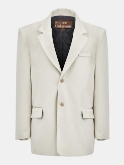 Source Unknown Accessoires | Blazer Boyfriend Surdimensionne Hayk, Creme