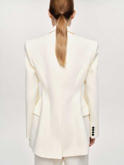 Source Unknown Vetements D'Exterieur | Blazer Sablier Poldo, Creme