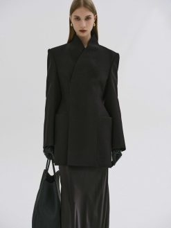 Source Unknown Vetements D'Exterieur | Blazer Portefeuille Corrin, Noir