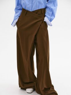 Source Unknown Vetements | Pantalon Croise Rennert, Marron Selle