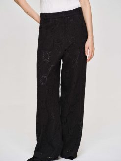 Source Unknown Vetements | Pantalon Large Au Crochet Sevilla, Noir