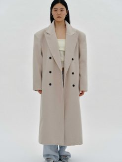 Source Unknown Vetements | Manteau Grand-Pere Surdimensionne Wallis, Beige