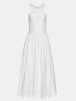 Source Unknown Robes | Robe Debardeur Amal Taille Basse Racer, Blanc