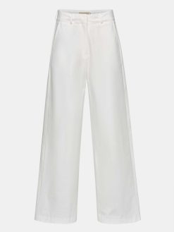 Source Unknown Vetements | Pantalon Large En Popeline, Blanc