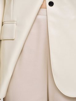 Source Unknown Accessoires | Pantalon En Crepe Satine, Champagne