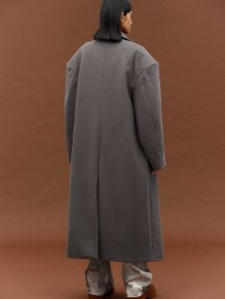 Source Unknown Vetements | Manteau Grand-Pere Surdimensionne Wallis, Gris