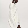 Source Unknown Accessoires | Becca Pull Surdimensionne En Tricot A Rouleau Haut, Blanc