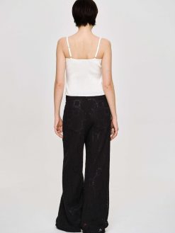 Source Unknown Vetements | Pantalon Large Au Crochet Sevilla, Noir