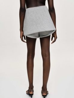 Source Unknown Vetements | Segura Sweat Mini Jupes-Shorts, Gainsboro Melange