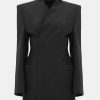 Source Unknown Vetements D'Exterieur | Corrin Wrap Blazer, Charbon