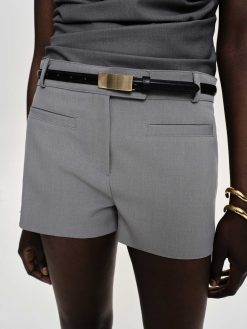 Source Unknown Vetements | Short A Poche Passepoilee Ulna, Gris