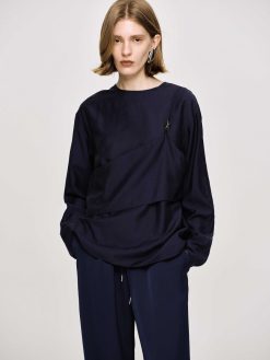 Source Unknown Vetements | Chemisier Superpose, Bleu Marine