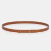 Source Unknown Accessoires | Ceinture Fine En Cuir De Veau, Beige