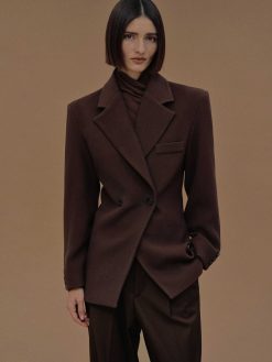 Source Unknown Vetements D'Exterieur | Blazer Cintre A Double Boutonnage Nangy,