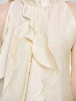 Source Unknown Accessoires | Haut Drape A Volants, Champagne