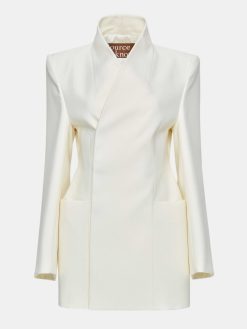 Source Unknown Vetements D'Exterieur | Blazer Portefeuille Corrin, Creme