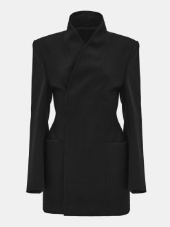 Source Unknown Vetements D'Exterieur | Blazer Portefeuille Corrin, Noir