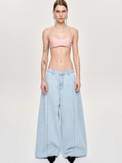 Source Unknown Jean | Jean Oversize Double Face, Bleu Clair