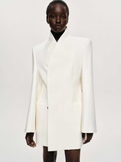 Source Unknown Vetements D'Exterieur | Blazer Portefeuille Corrin, Creme