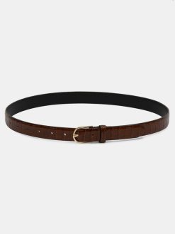 Source Unknown Vetements | Ceinture Effet Croco, Marron