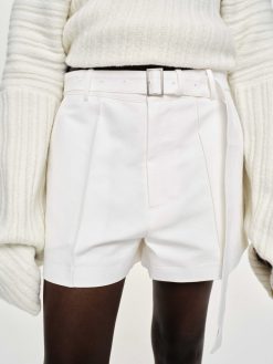 Source Unknown Bas | Short Large Avec Ceinture, Blanc