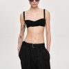 Source Unknown Vetements | Soutien-Gorge En Tricot Cotele, Noir