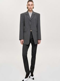 Source Unknown Vetements D'Exterieur | Blazer A Un Bouton, Anthracite