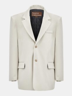 Source Unknown Accessoires | Blazer Boyfriend Surdimensionne Hayk, Creme