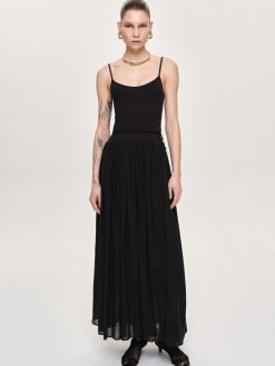 Source Unknown Accessoires | Robe Nuisette En Tulle, Noir