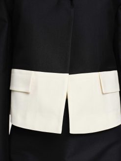 Source Unknown Accessoires | Blazer Bicolore, Noir/Ivoire